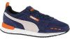 Puma R78 suede sneakers donkerblauw/lichtgrijs/oranje online kopen