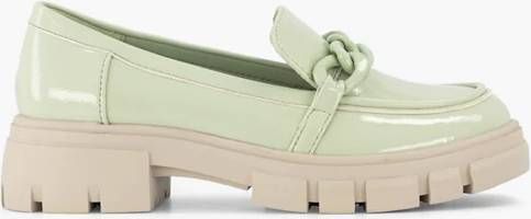 Oxmox Mintgroene chunky loafer