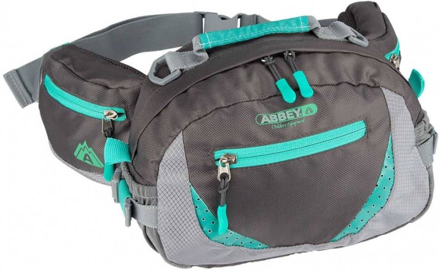 Abbey Outdoor Heuptas Groen Antraciet/grijs 18 X 24 X 13 Cm