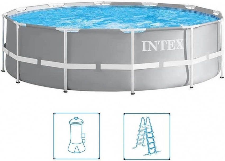 Intex Opzetzwembad Met Pomp 26716gn Prism 366 X 99 Cm Grijs