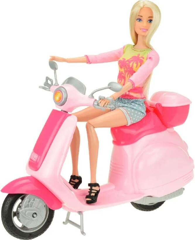 Toi-Toys Toi toys Lauren Tienerpop Op Scooter 28 Cm
