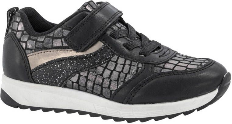 Cupcake couture Zwarte sneaker krokodillenprint maat 26