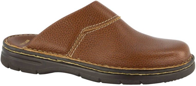 Easy Street Bruine leren Zweedse muil maat 40