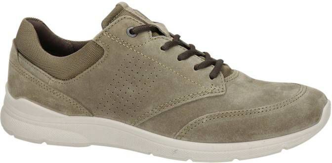 Ecco Irving suède veterschoenen bruin