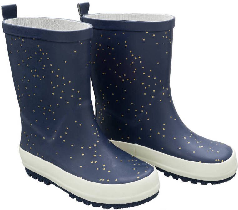Fresk regenlaarsjess Indigo dots donkerblauw kids