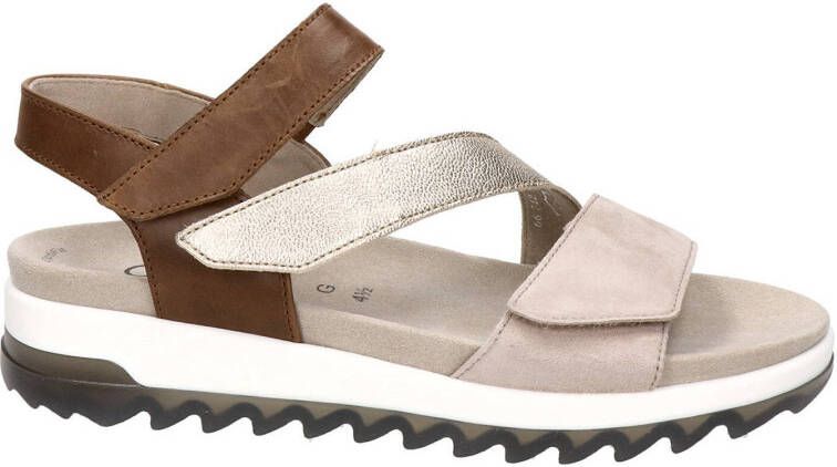 Gabor Florenz leren sandalen bruin/multi