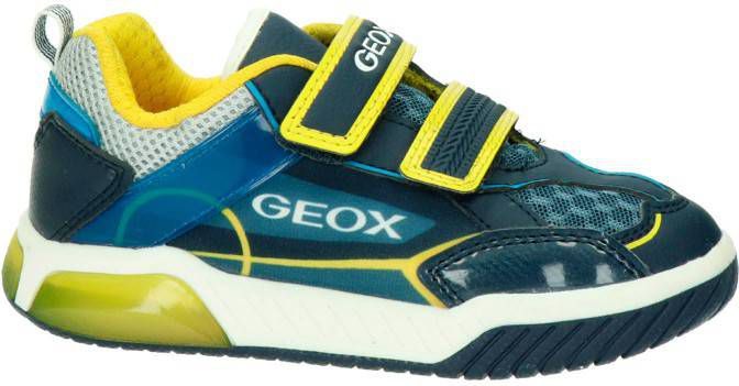 Geox Inek sneakers met lichtjes blauw/geel