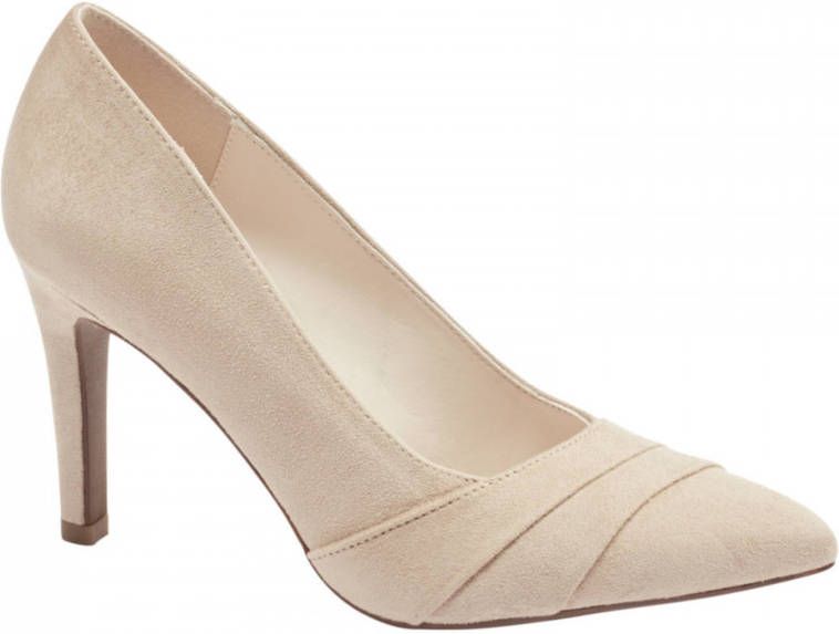 Graceland Beige pump spitse neus