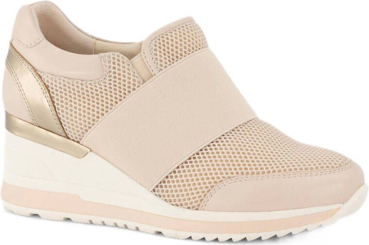 Graceland wedge sock sneakers beige