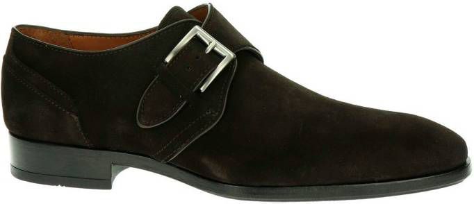 Greve suÃ¨de gespschoenen donkerbruin