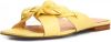 GUESS Sameya leren slippers met ketting geel online kopen