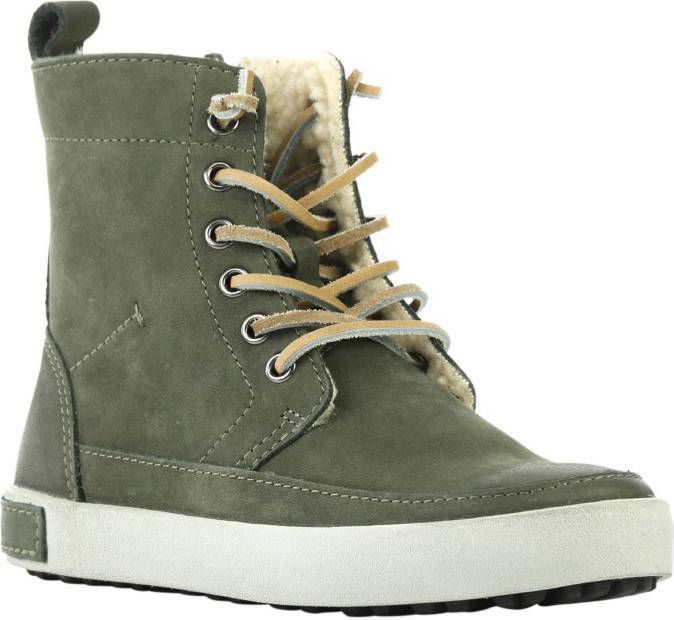Blackstone CK01 leren enkelboots groen - Vindjeschoen.nl
