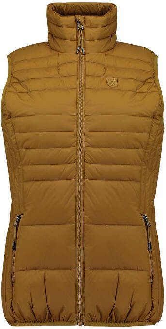 Kjelvik outdoor bodywarmer Denise okergeel