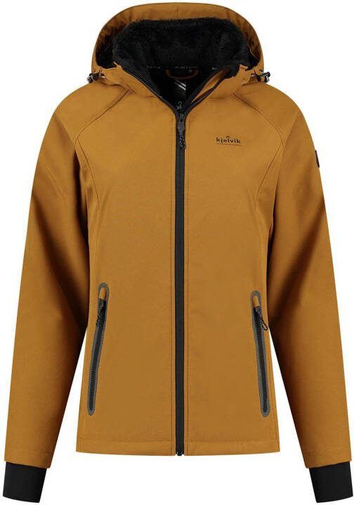 Kjelvik outdoor jas Zanne geel