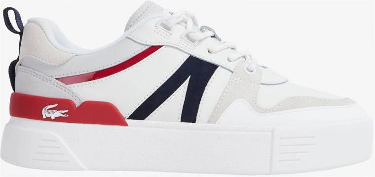 Lacoste L002 sneakers wit/donkerblauw/rood online kopen