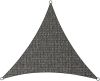 Livin'outdoor Schaduwdoek Iseo driehoekig 5x5x5 m HDPE grijs online kopen
