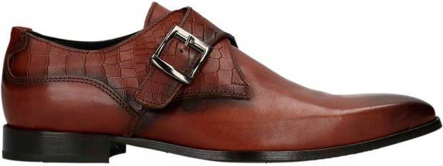 Manfield Black Label leren gespschoenen bruin