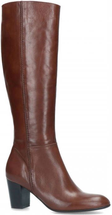 Manfield leren laarzen cognac