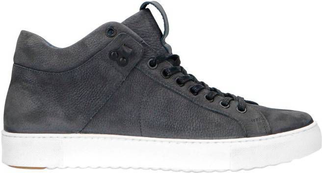 Manfield nubuck sneakers grijs
