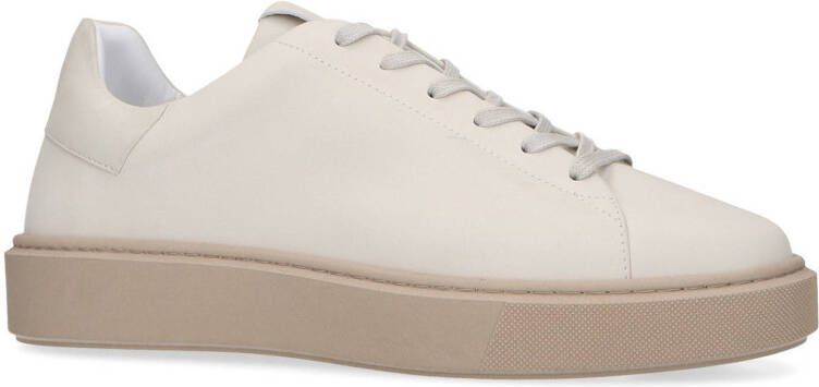 Manfield nubuck sneakers off white