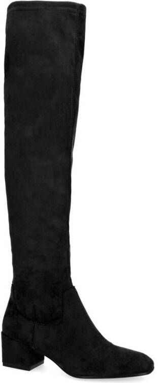 Manfield stretch overknee laarzen zwart