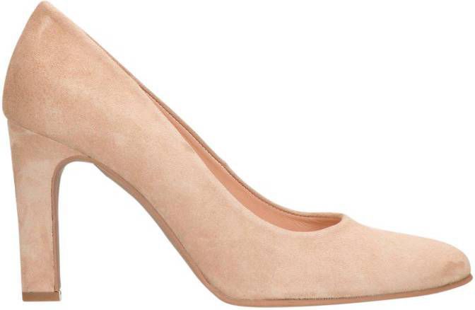 Manfield suède pumps beige