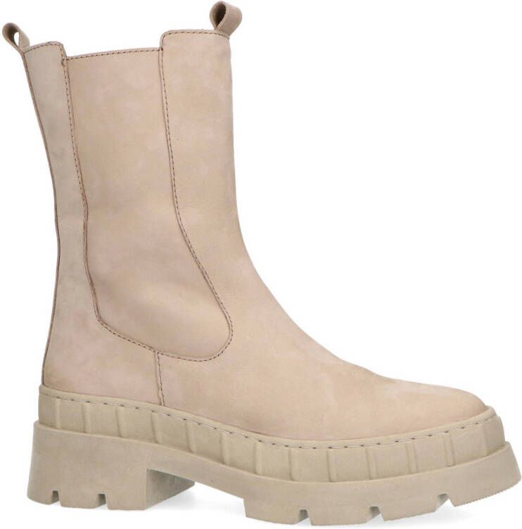 Manfield suède chelsea boots beige