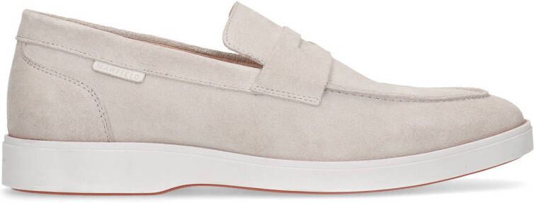 Manfield suède loafers beige