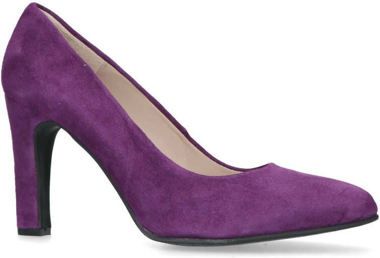 Manfield suède pumps paars