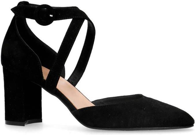 Manfield suède pumps zwart