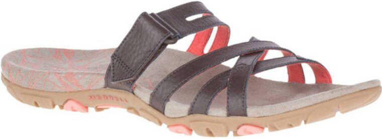 Merrell SandSpur slippers bruin/koraalrood