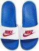 Nike Benassi JDI slippers blauw/wit/rood online kopen