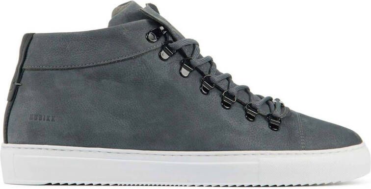 Nubikk Jase Mid nubuck sneakers grijsblauw