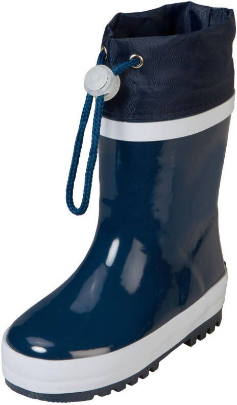 Playshoes Basic gevoerde regenlaarzen donkerblauw kids