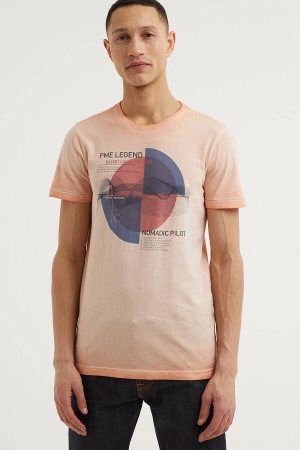 PME Legend T shirts print Oranje Heren