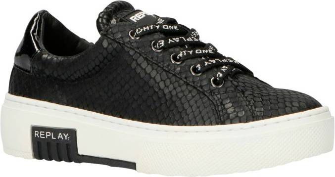 REPLAY JS270001S plateau sneakers zwart - Vindjeschoen.nl