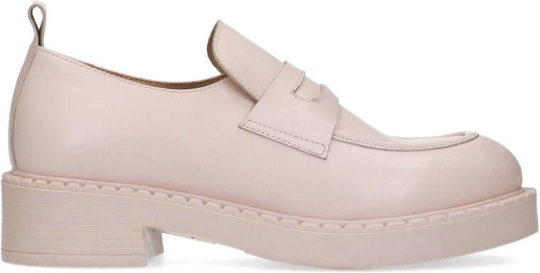 Sacha leren loafers lichtroze