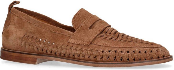 Sacha suède loafers bruin