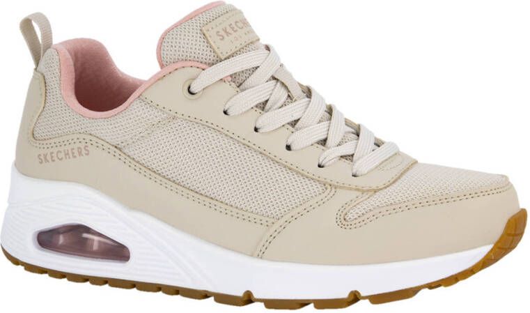 Skechers Uno Inside Matters sneakers beige/lichtroze