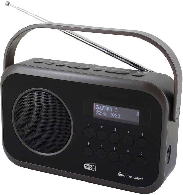 Soundmaster Dab 270 draagbare radio(zwart )
