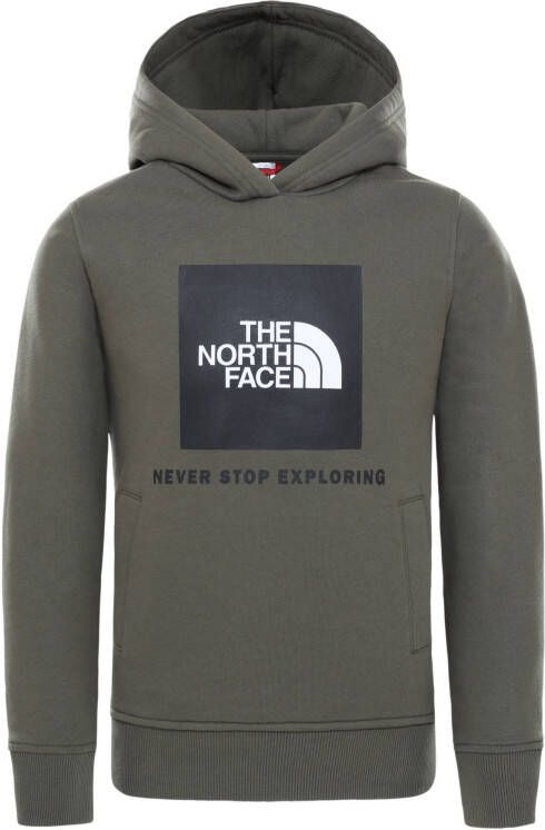 The North Face Hoodie met logoprint en steekzakken