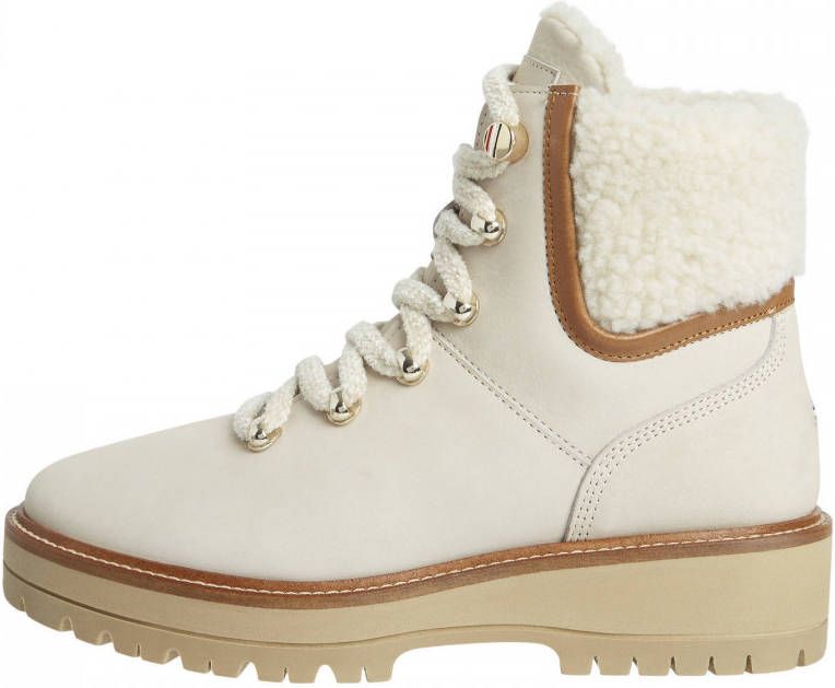 Tommy Hilfiger Enkellaarsjes Outdoor Flat Boot Beige