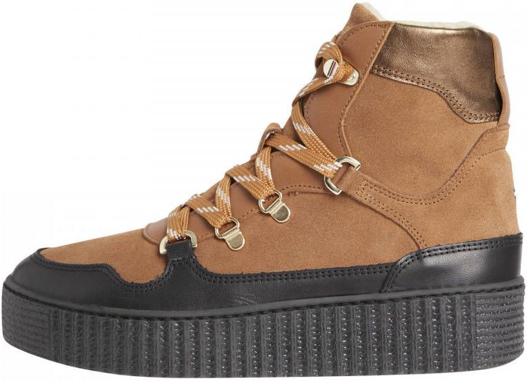 Tommy Hilfiger Biker enkellaarsje met suè, de details