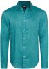 WE Fashion Fundamentals linnen slim fit overhemd turquoise online kopen