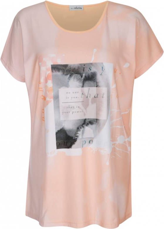 m. collection Shirt met print voor Apricot