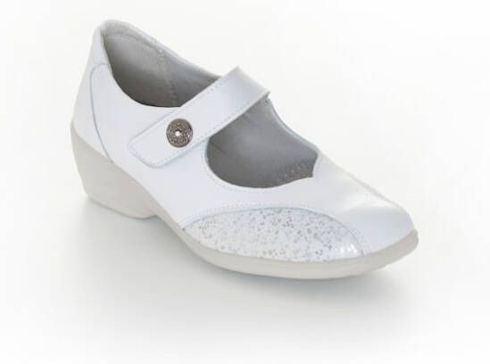 Naturläufer Instapper met elastisch materiaal bij de voorvoet Wit