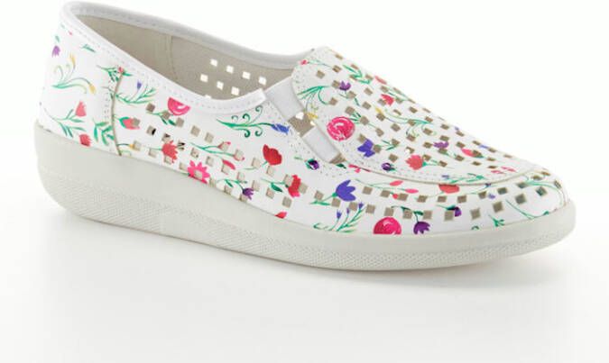 Naturläufer Instapper met zomerse openingen Wit/Multicolor