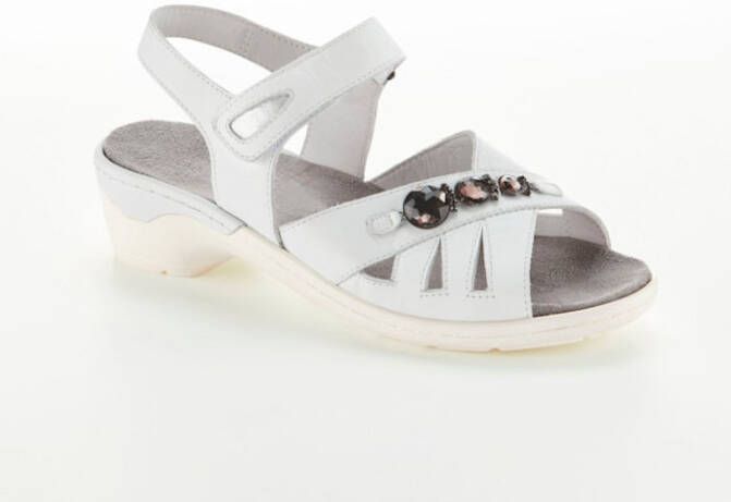 Naturläufer Sandaaltje met sierdetails Wit