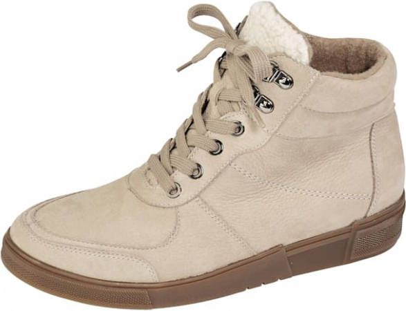 Waldläufer Hoge veterschoen Ecru