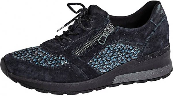 Waldläufer Veterschoen Donkerblauw